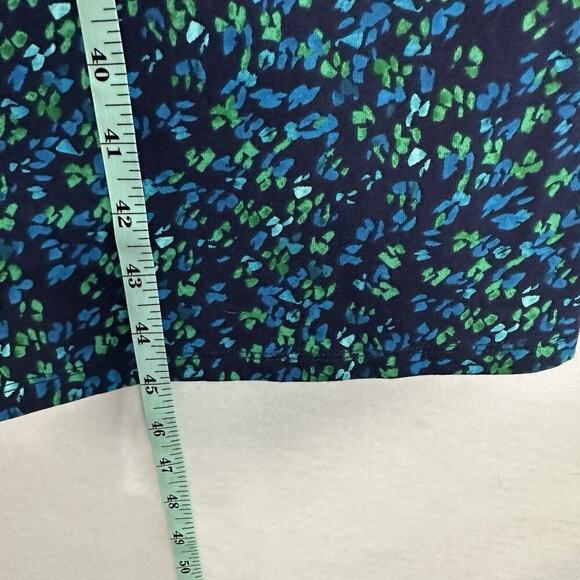 Isaac Mizrahi Live Shift Dress Womens 4XT Blue Confetti Print Stretch Office - Picture 10 of 11